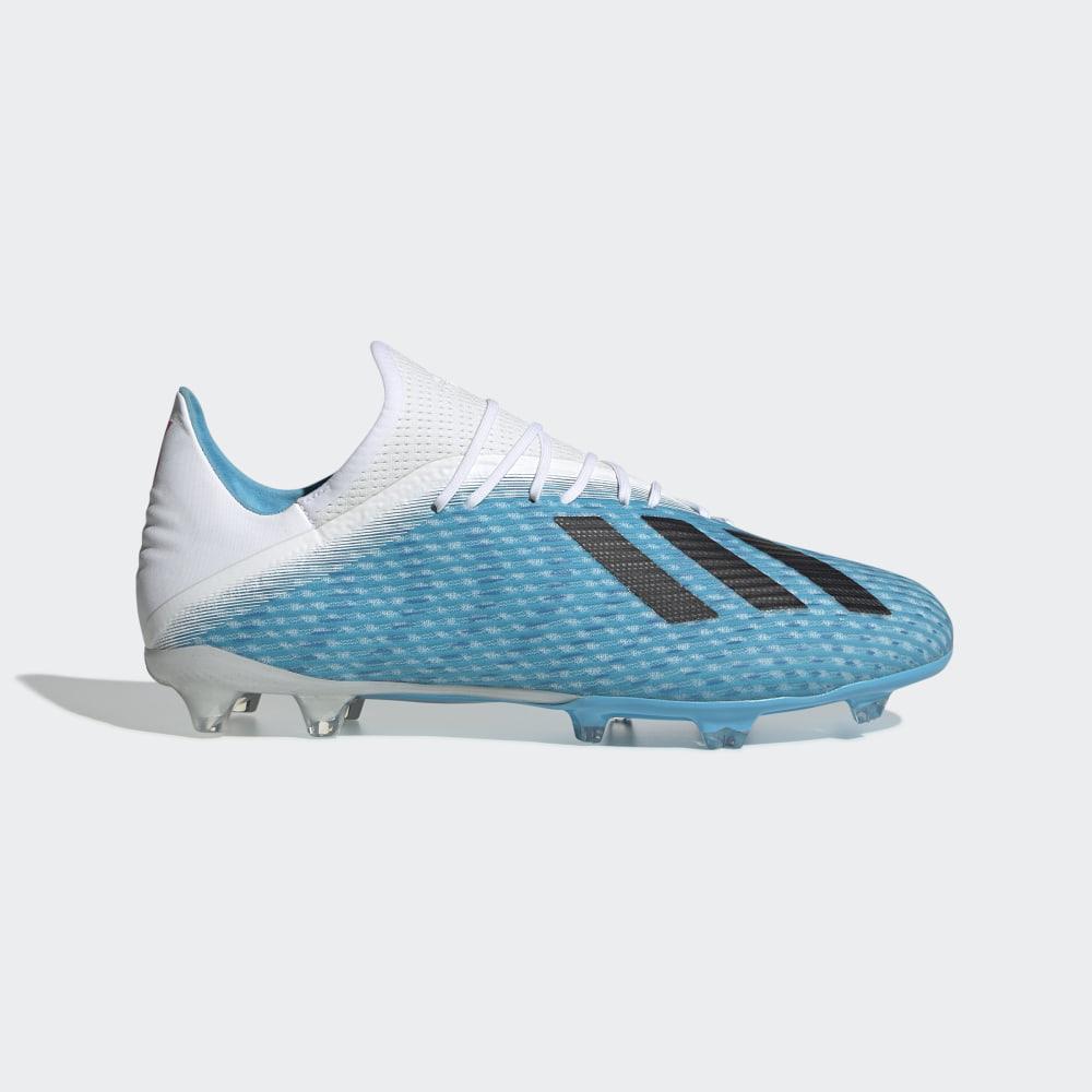 Adidas Men's X 19.2 Firm Ground Football Boots Light Blue/Black/Pink Ireland F35387